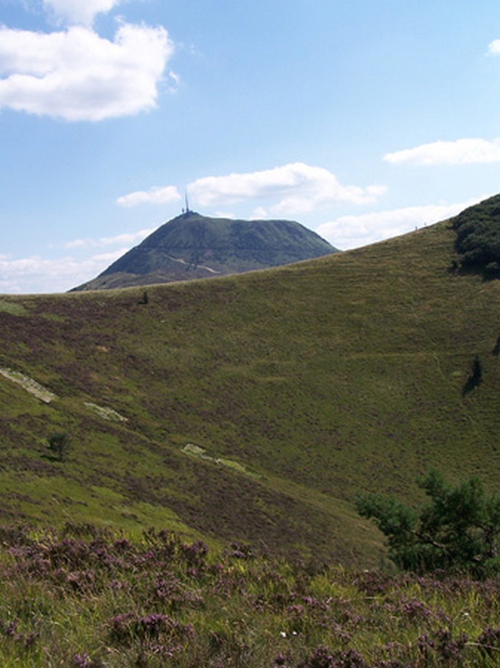The Puy de Dôme, chain of puys in Auvergne