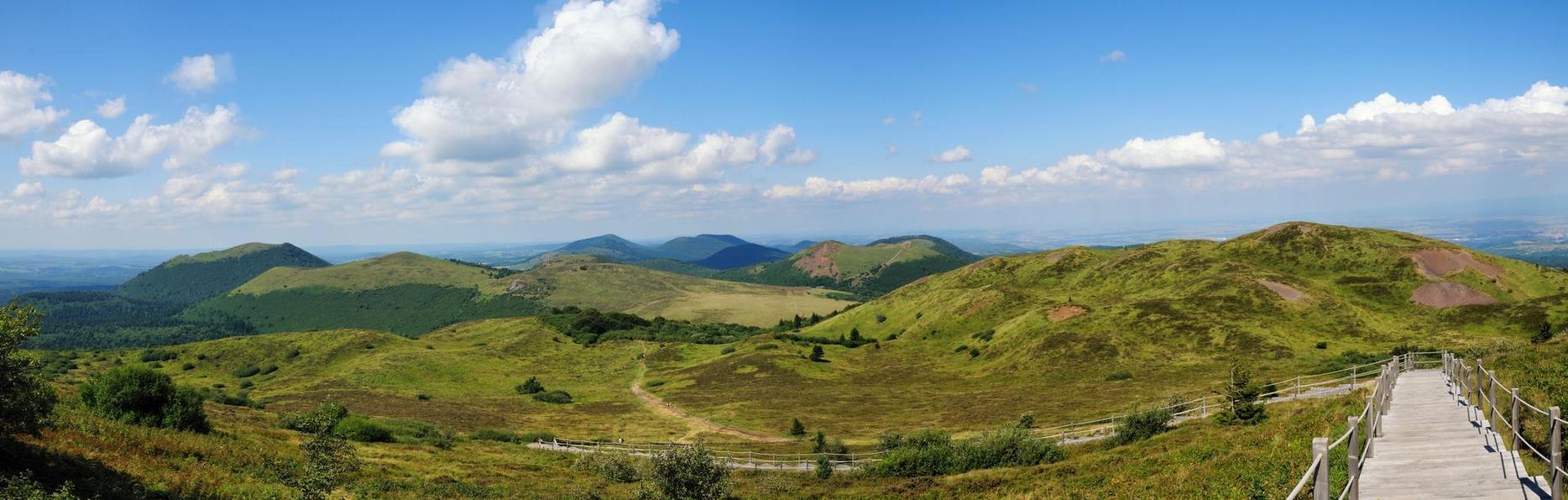 Panoramic view of the Puy de Dome - Auvergne