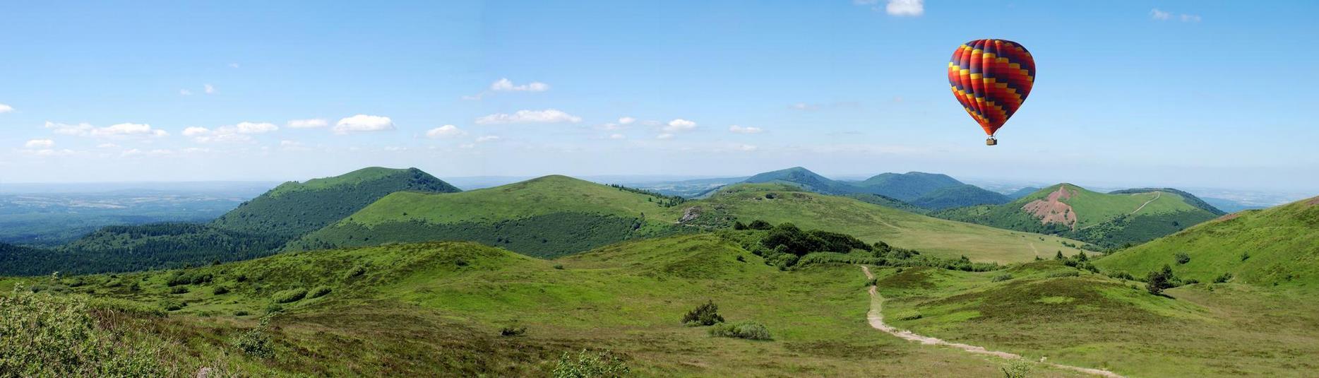 Panoramic of the Volcanoes of Auvergne