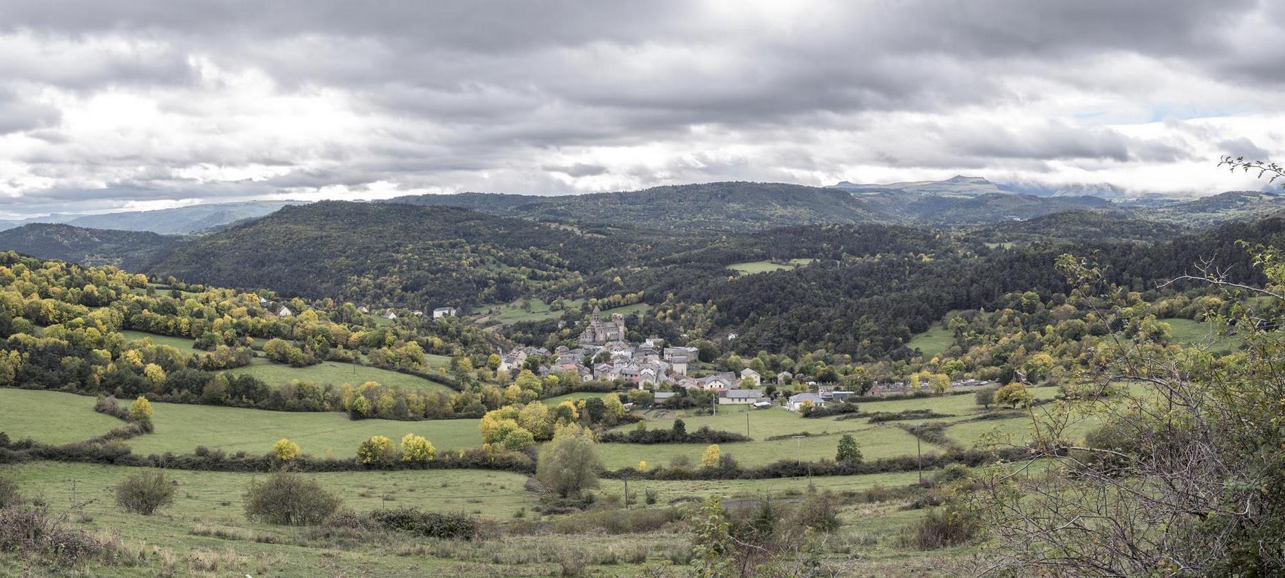 Saint Nectaire - The Village in the Auvergne countryside