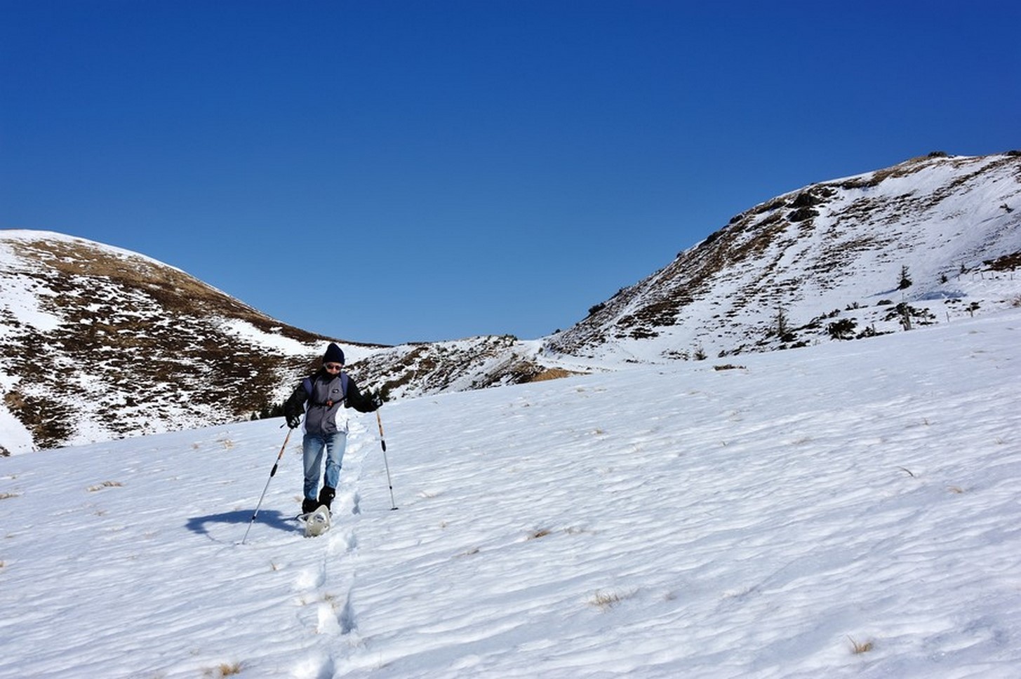 Puy de Sancy - discovery of the massif on snowshoes