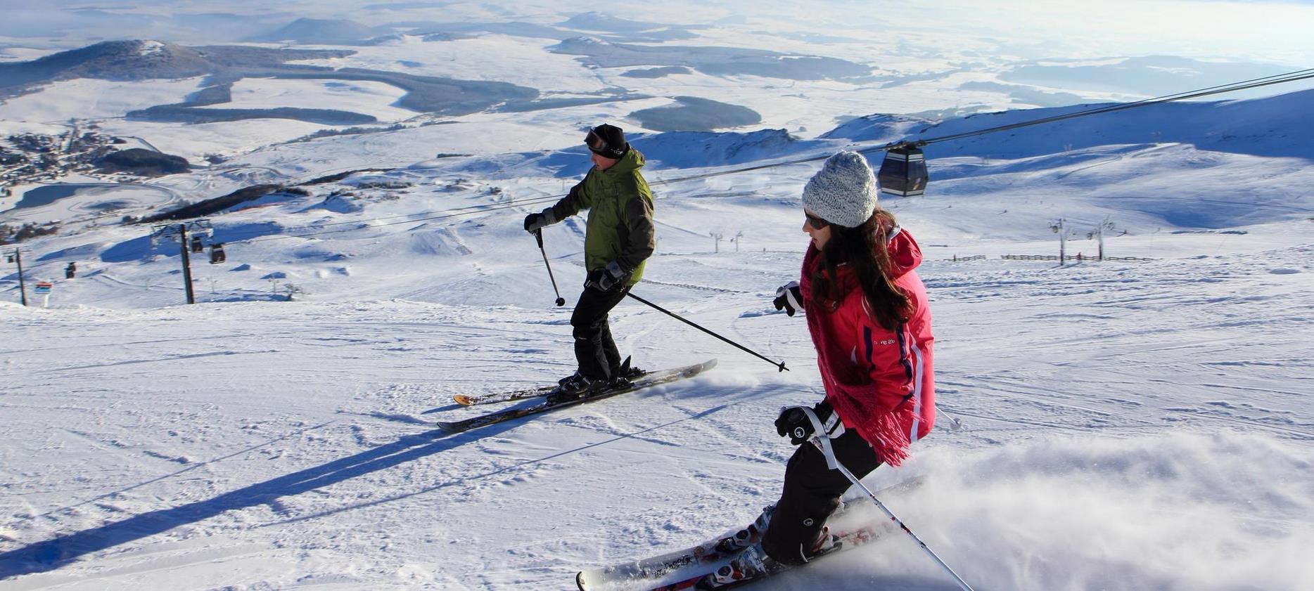 Super Besse - alpine skiing on the slopes of Super Besse