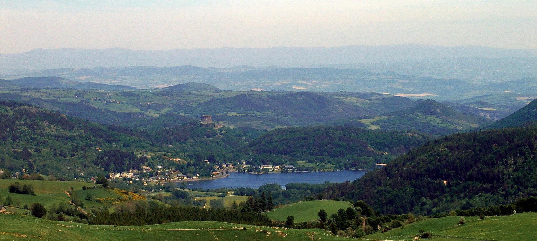 Super Besse - Lake Chambon seen from the Sancy volcanoes