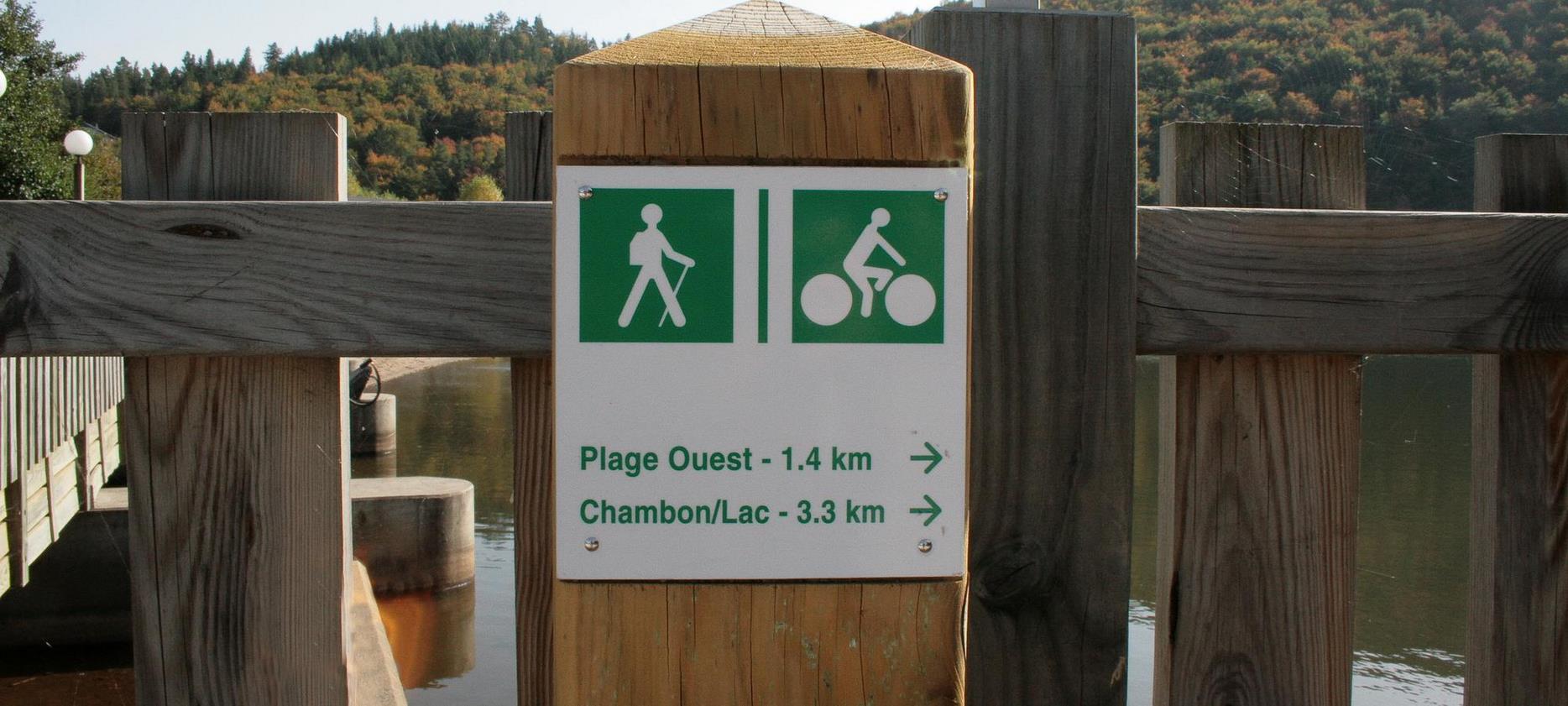 Lac Chambon, reserved areas