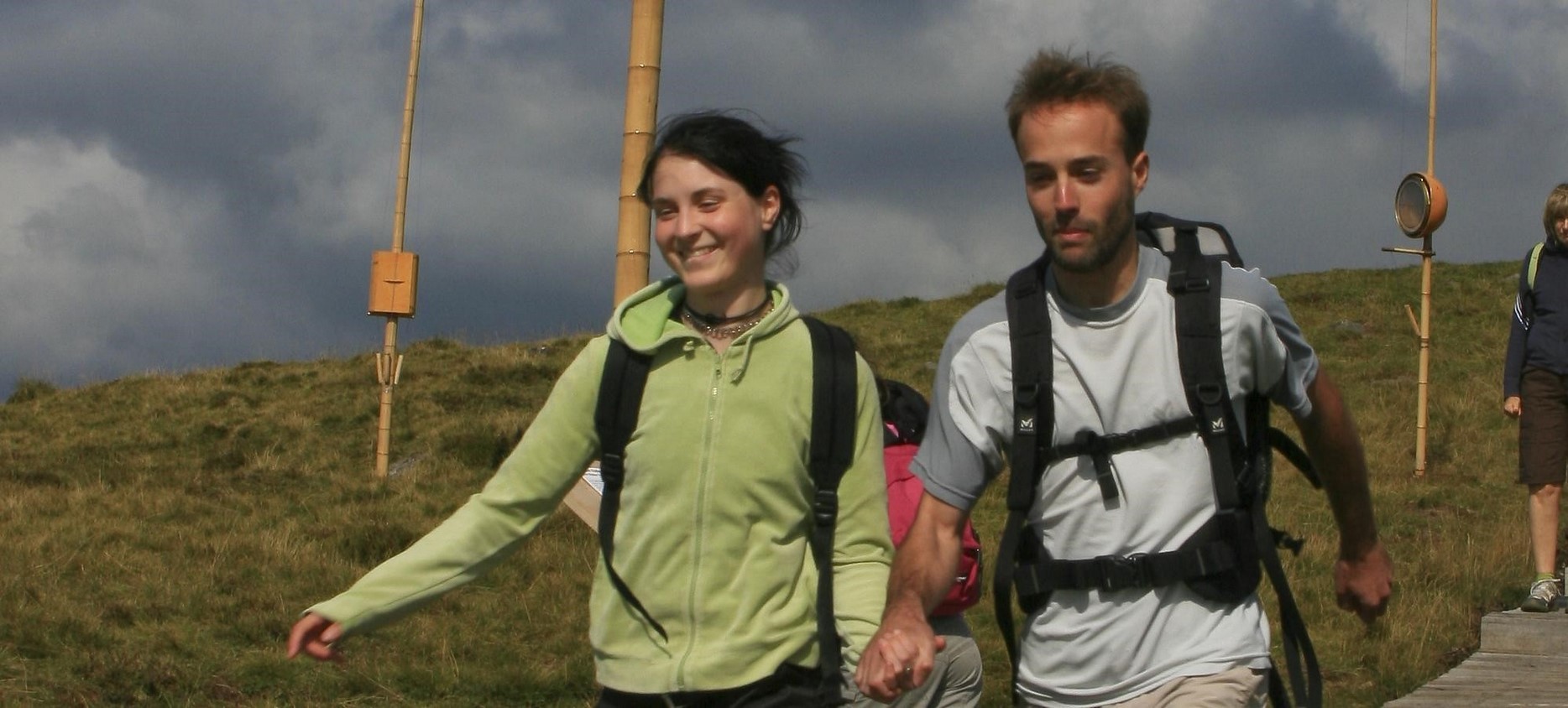 Super Besse - Couple of hikers in the Mont Dore massif