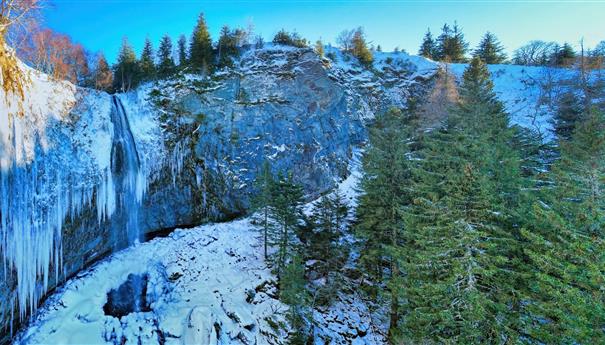 The Great Waterfall at Mont Dore