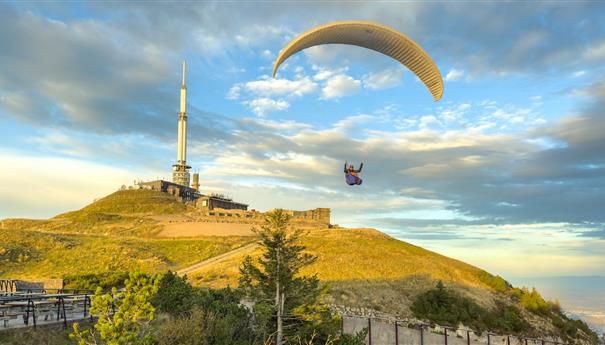 Summit of Puy De Dôme, Mecca of Paragliding