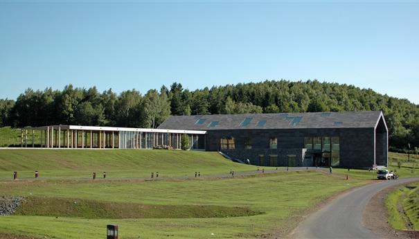 The bottom station of the Puy de Dôme panoramic train in Auvergne
