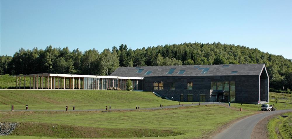 The bottom station of the Puy de Dôme panoramic train in Auvergne
