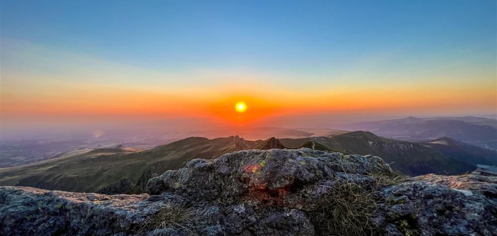Puy de Sancy, sunset over the Massif du Sancy