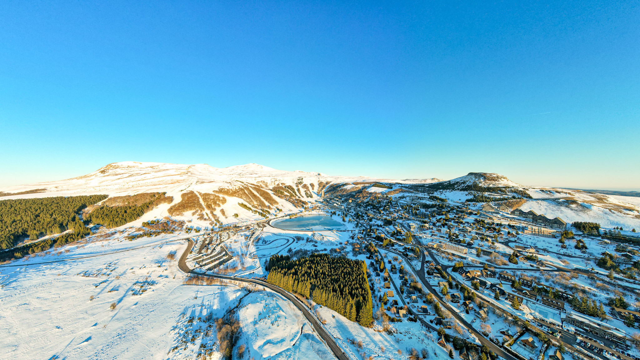 Super Besse ski resort seen from the sky