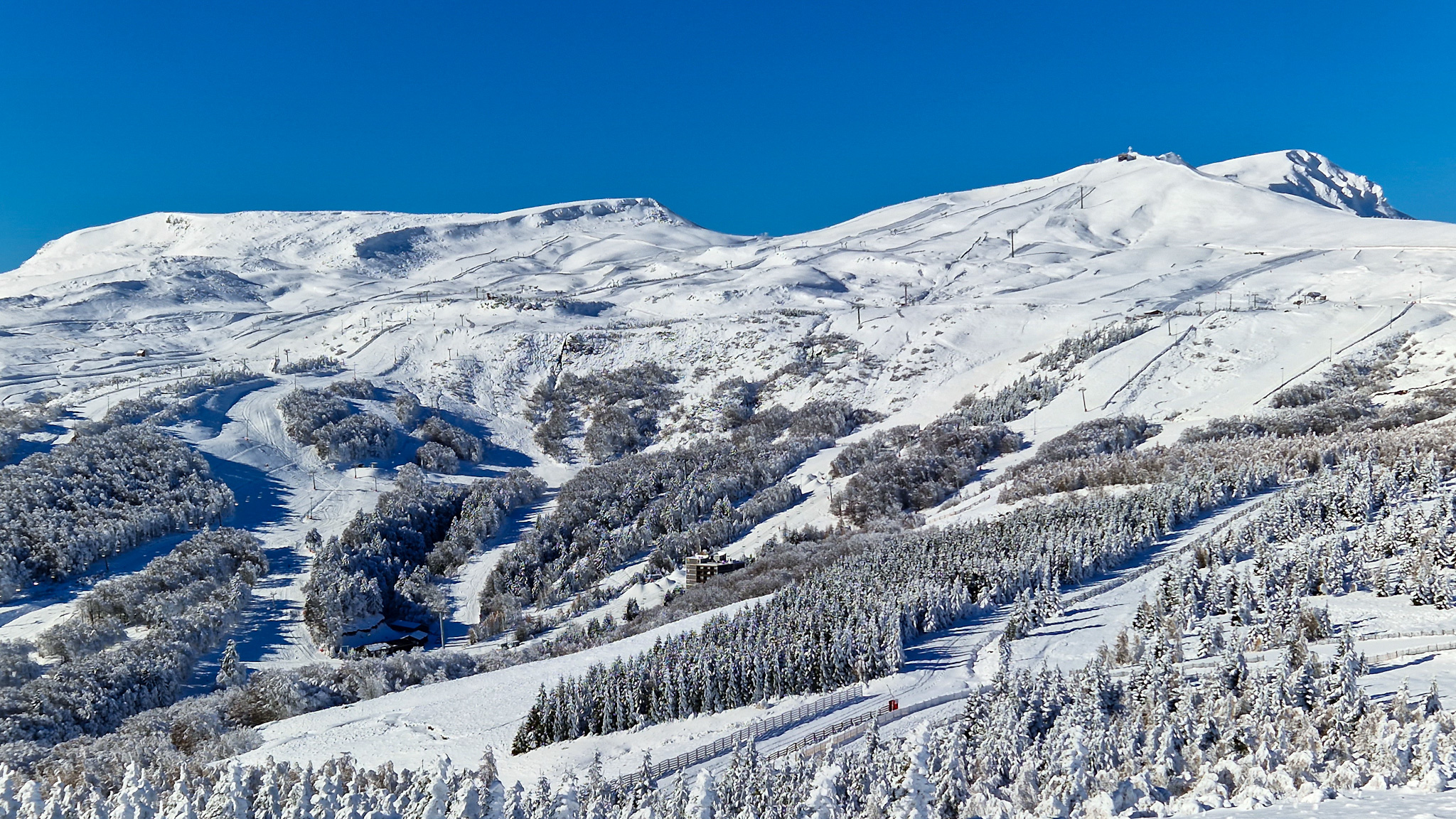 Ski area of the ski resort of Super Besse