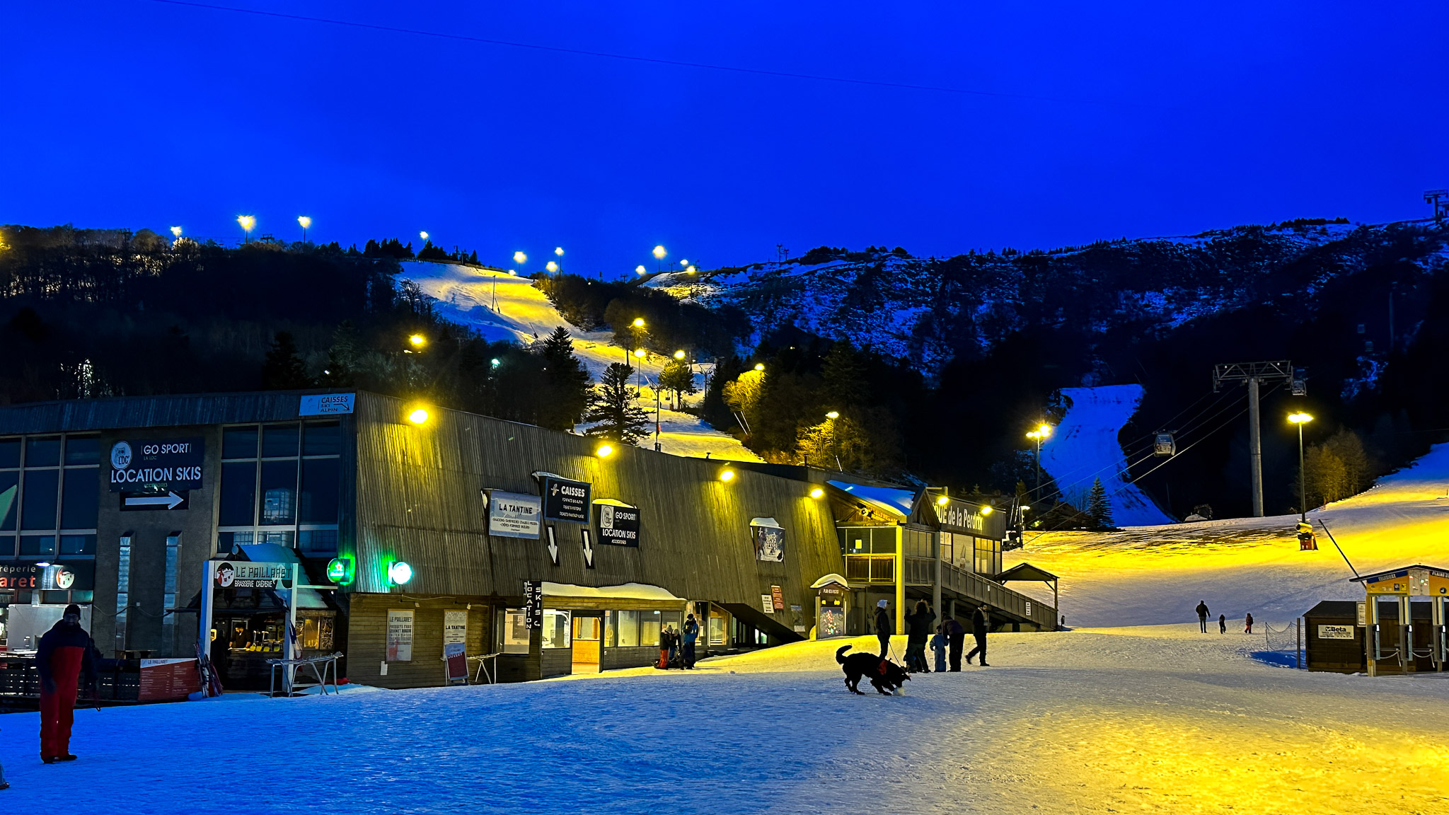 Super Besse, night skiing in the Super Besse resort