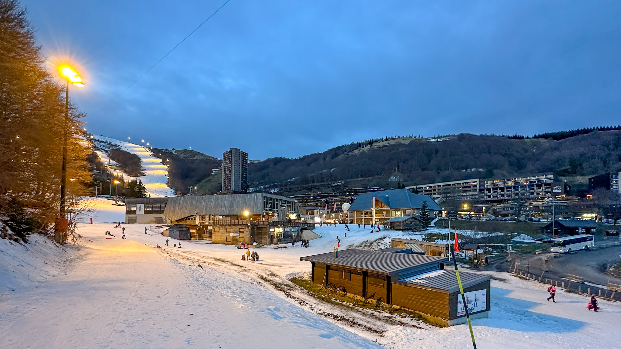Super Besse, the ESF of Super Besse and the center of the resort of Super Besse
