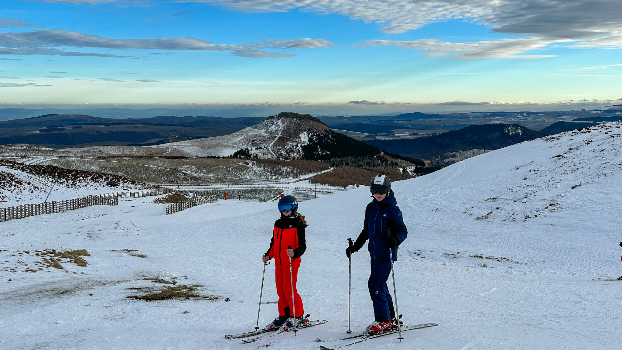 Super Besse, Alpine skiing on the blue slopes of Super Besse