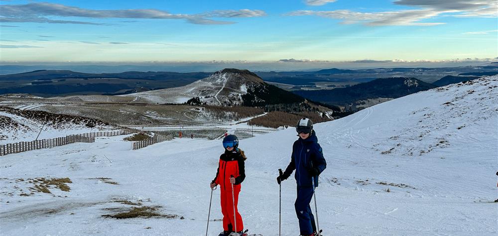 Super Besse, Alpine skiing on the blue slopes of Super Besse
