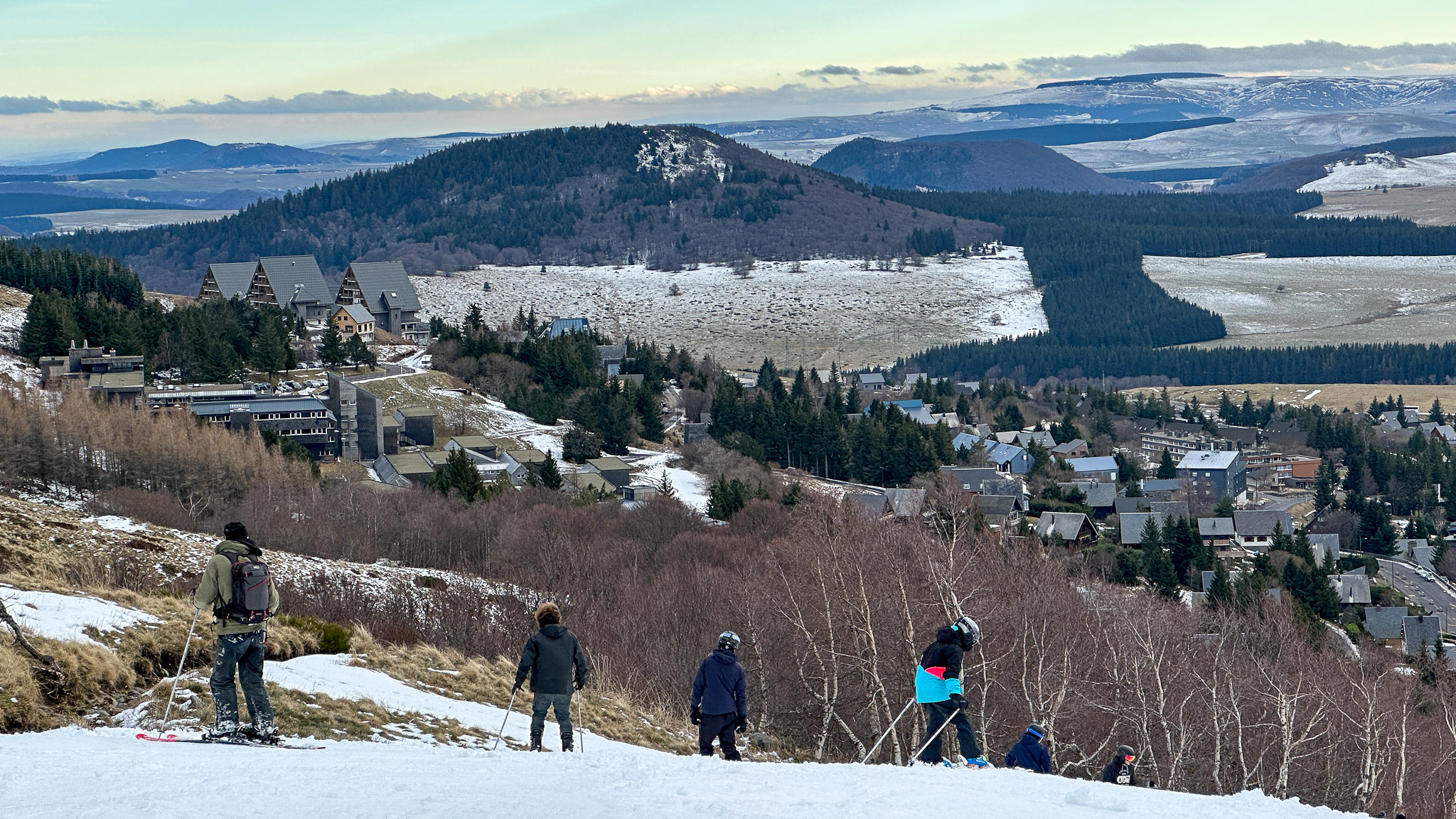 Super Besse, Panorama on the Puy de Montchal and the Monts du Cantal