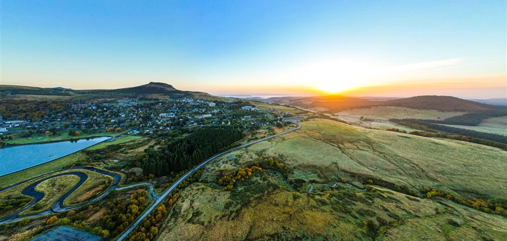 Massif du Sancy in Autumn, Super Besse, sunrise in Autumn