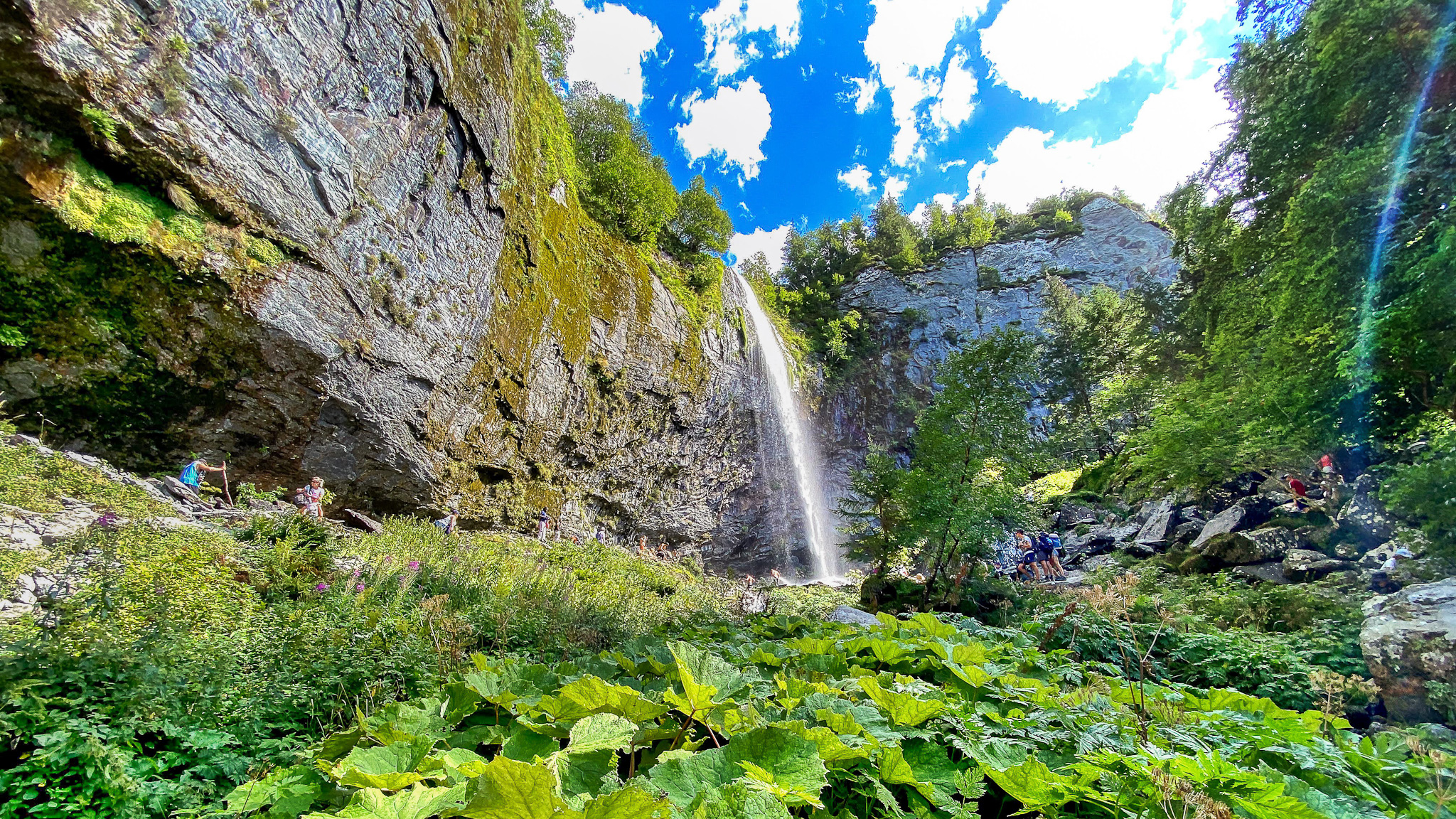 The Grand Cascade at Mont Dore, panorama of the Grand Cascade