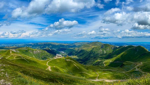 The Dordogne Valley on the slopes of Sancy