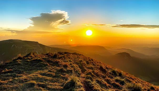 Roc de Cuzeau, magnificent sunset