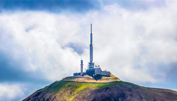 At the top of the Puy de Dôme in Auvergne