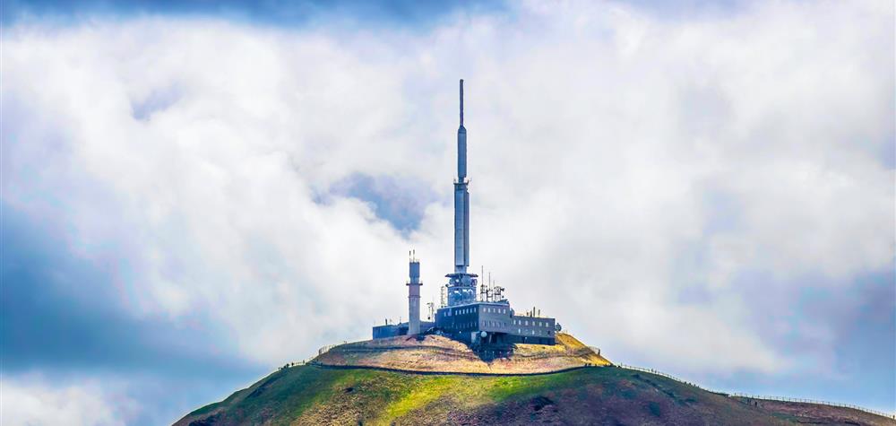 At the top of the Puy de Dôme in Auvergne