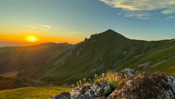 Sunset over the Chastreix-Sancy Nature Reserve