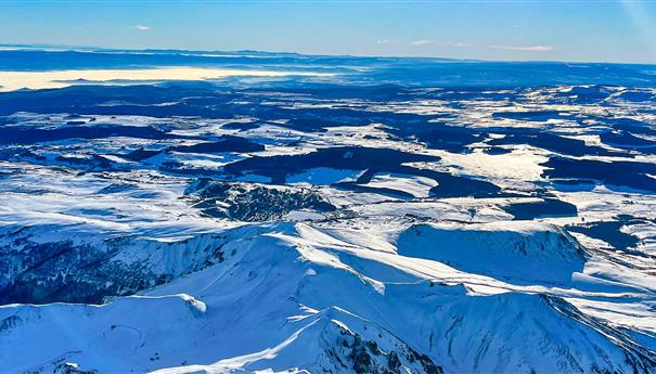 The Sancy Massif under the snow
