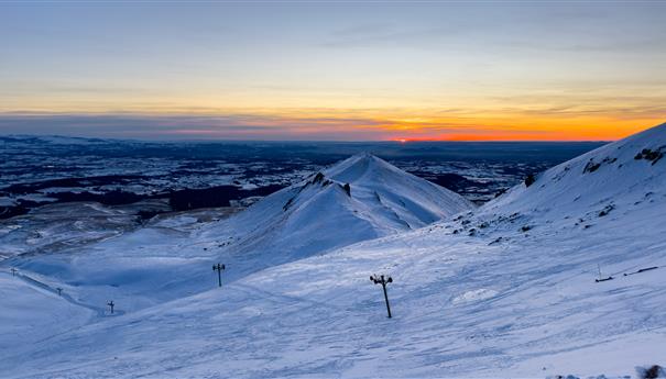 Sunset over Puy Gros