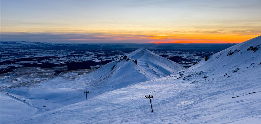 Sunset over Puy Gros