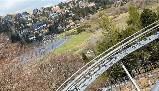 Super Besse, the Super Coaster, sledding on Rails in Super Besse