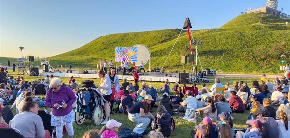 Puy de Dôme night shows, the stage at the top of Puy de Dôme