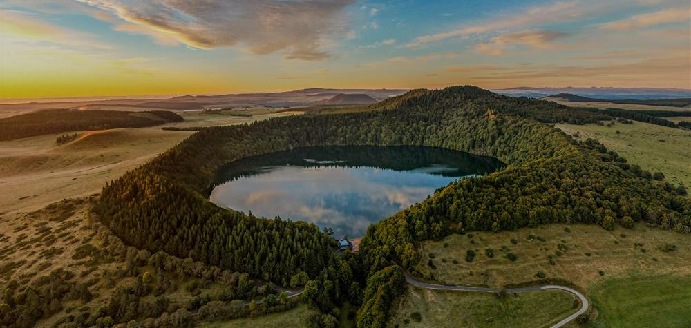 The majestic Pavin Lake in the heart of Sancy