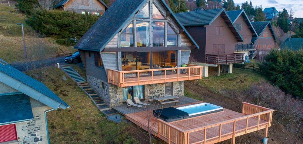 Chalet with swimming spa in Super Besse in Auvergne
